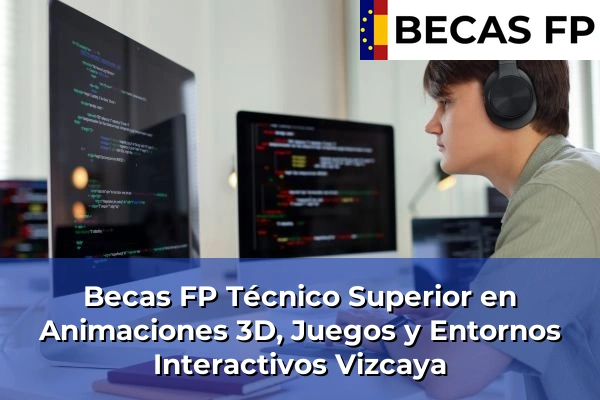 Becas FP Técnico Superior en Animaciones 3D, Juegos y Entornos Interactivos en Vizcaya