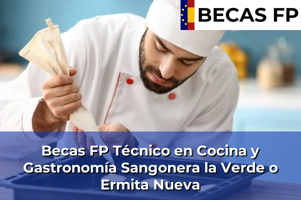 Becas FP Técnico en Cocina y Gastronomía en Sangonera la Verde o Ermita Nueva