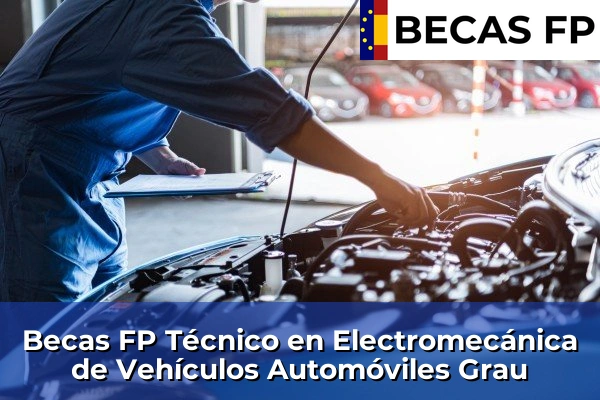 Becas FP Técnico en Electromecánica de Vehículos Automóviles en Grau
