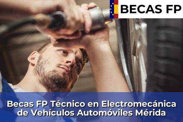 Becas FP Técnico en Electromecánica de Vehículos Automóviles en Mérida