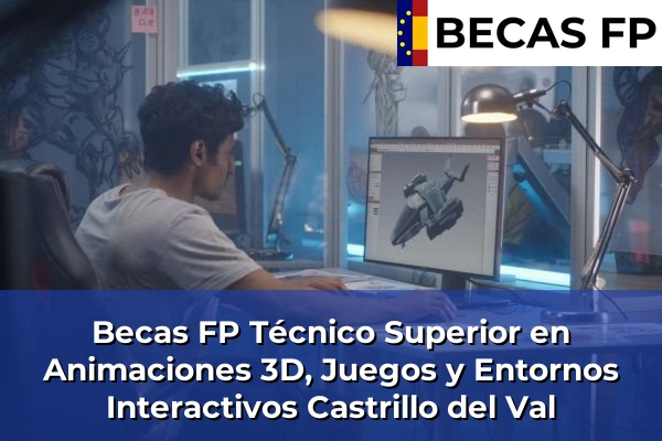 Becas FP Técnico Superior en Animaciones 3D, Juegos y Entornos Interactivos en Castrillo del Val