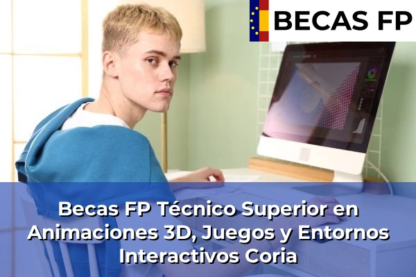 Becas FP Técnico Superior en Animaciones 3D, Juegos y Entornos Interactivos en Coria
