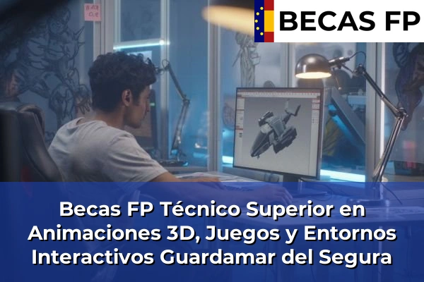 Becas FP Técnico Superior en Animaciones 3D, Juegos y Entornos Interactivos en Guardamar del Segura