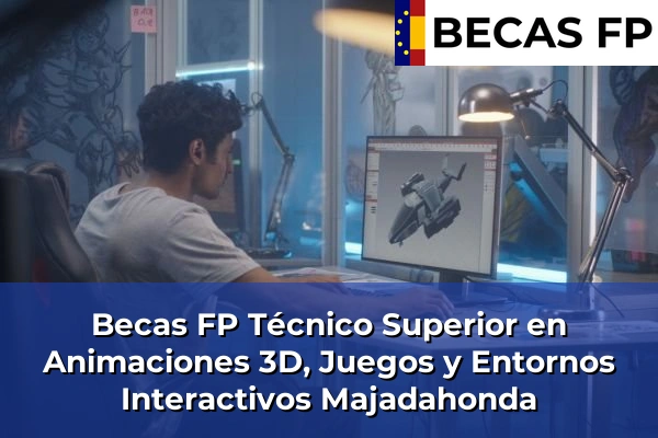 Becas FP Técnico Superior en Animaciones 3D, Juegos y Entornos Interactivos en Majadahonda