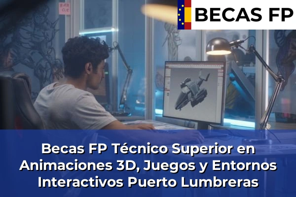 Becas FP Técnico Superior en Animaciones 3D, Juegos y Entornos Interactivos en Puerto Lumbreras