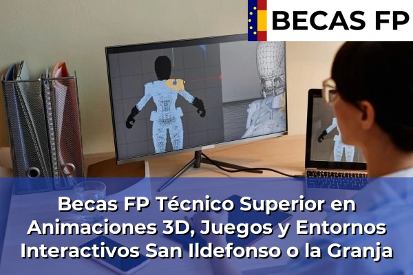 Becas FP Técnico Superior en Animaciones 3D, Juegos y Entornos Interactivos en San Ildefonso o la Granja