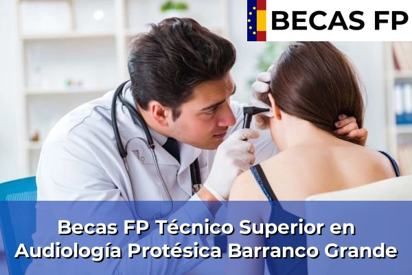 Becas FP Técnico Superior en Audiología Protésica en Barranco Grande