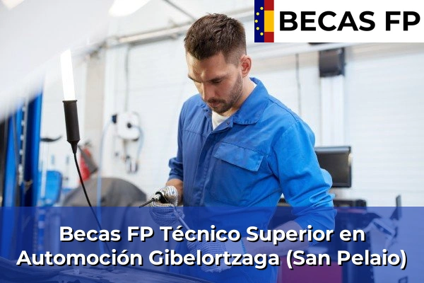 Becas FP Técnico Superior en Automoción en Gibelortzaga (San Pelaio)