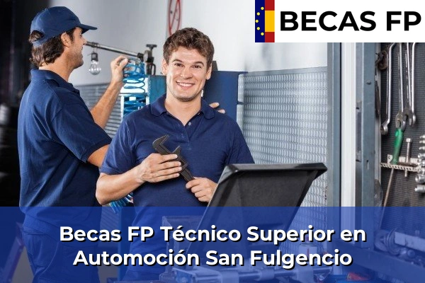 Becas FP Técnico Superior en Automoción en San Fulgencio