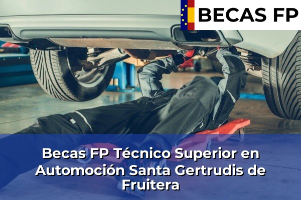 Becas FP Técnico Superior en Automoción en Baleares 53 Becas FP Técnico Superior en Automoción en Santa Gertrudis de Fruitera
