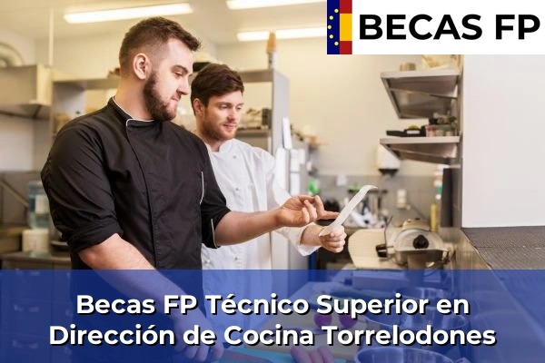 Becas FP Técnico Superior en Dirección de Cocina en Torrelodones