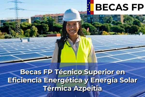 Becas FP Técnico Superior en Eficiencia Energética y Energía Solar Térmica en Guipúzcoa 8 Becas FP Técnico Superior en Eficiencia Energética y Energía Solar Térmica en Azpeitia
