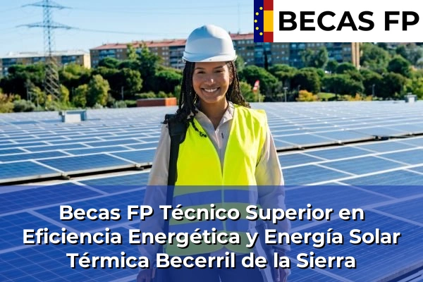 Becas FP Técnico Superior en Eficiencia Energética y Energía Solar Térmica en Becerril de la Sierra