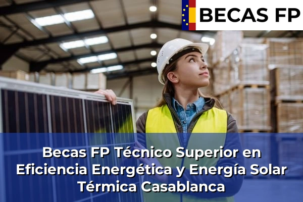 Becas FP Técnico Superior en Eficiencia Energética y Energía Solar Térmica en Casablanca