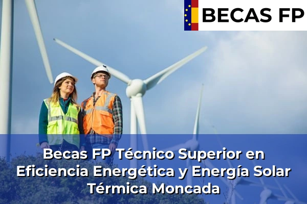 Becas FP Técnico Superior en Eficiencia Energética y Energía Solar Térmica en Moncada