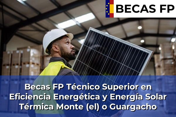 Becas FP Técnico Superior en Eficiencia Energética y Energía Solar Térmica en Monte (el) o Guargacho