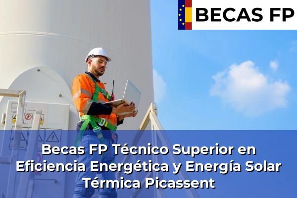 Becas FP Técnico Superior en Eficiencia Energética y Energía Solar Térmica en Picassent