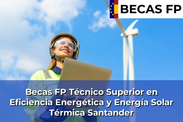 Becas FP Técnico Superior en Eficiencia Energética y Energía Solar Térmica en Santander