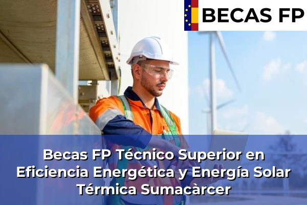 Becas FP Técnico Superior en Eficiencia Energética y Energía Solar Térmica en Sumacàrcer