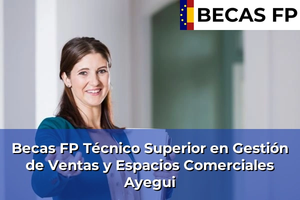 Becas FP Técnico Superior en Gestión de Ventas y Espacios Comerciales en Ayegui