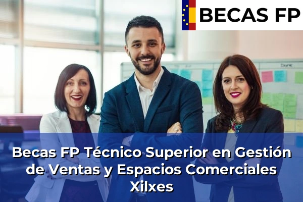 Becas FP Técnico Superior en Gestión de Ventas y Espacios Comerciales en Xilxes