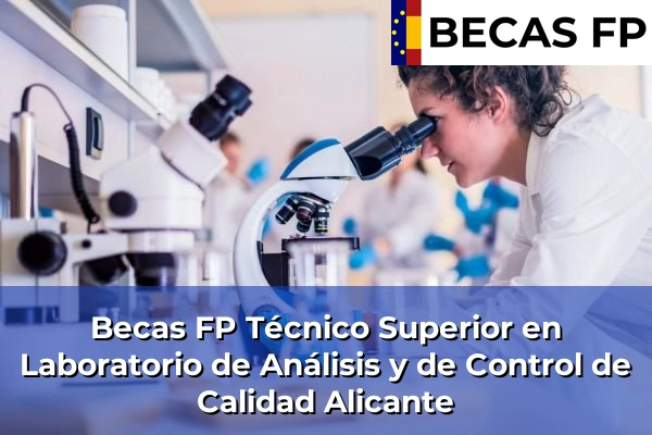 Becas FP Técnico Superior en Laboratorio de Análisis y de Control de Calidad en Alicante 8 Becas FP Técnico Superior en Laboratorio de Análisis y de Control de Calidad en Alicante
