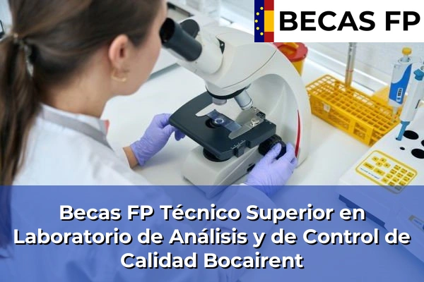 Becas FP Técnico Superior en Laboratorio de Análisis y de Control de Calidad en Bocairent