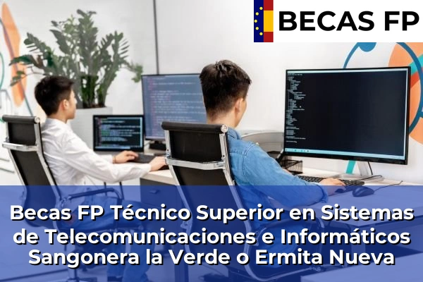 Becas FP Técnico Superior en Sistemas de Telecomunicaciones e Informáticos en Sangonera la Verde o Ermita Nueva