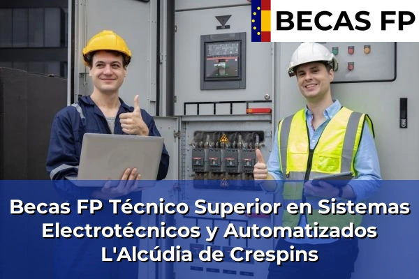 Becas FP Técnico Superior en Sistemas Electrotécnicos y Automatizados en L'Alcúdia de Crespins