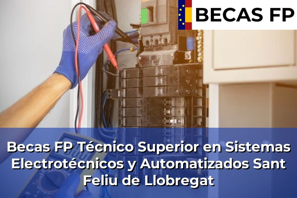 Becas FP Técnico Superior en Sistemas Electrotécnicos y Automatizados en Sant Feliu de Llobregat